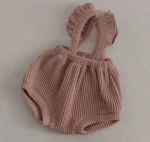 [66-90cm]INS映え 可愛い フリル  ニット サロペット - Image 11