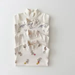 [73-120cm] ハイネック 恐竜or花柄 インナー - Image 8