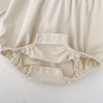 [66-90cm] ノーカラーコーデュロイ ロンパース - Image 14