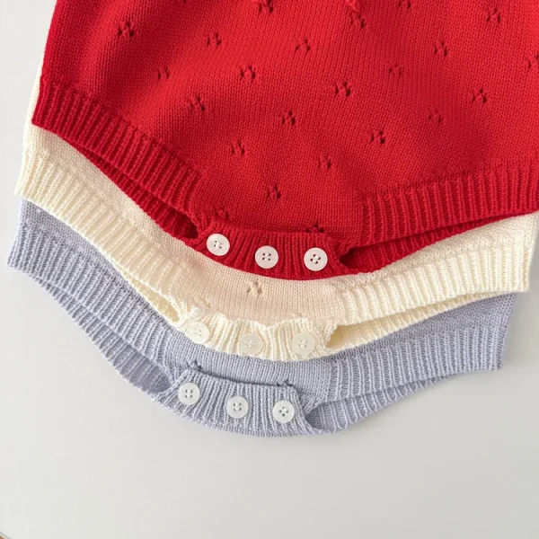 [66-90cm] レース襟 ロンパース