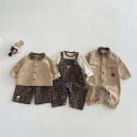 [73-110cm] ヒョウ柄 サロペット/オールインワン/アウター - Image 11