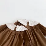 [66-100cm] 丸襟 ワンピース  or ロンパース - Image 15