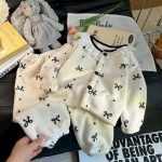 [90-150cm]おしゃれ リボンプリント ルームウェア - Image 3