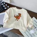 [80-130cm] 恐竜プリント トレーナー - Image 7