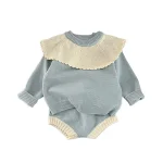 [66-100cm]セットアップ フリル 可愛い トレンド ベビー服 - Image 2