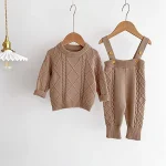 [66-100cm] ゲーブル編み セーター or サロペット - Image 27