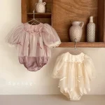 [73-90cm]ロンパース リボン 可愛い おしゃれ 肌に優しい ベビー服 - Image 4