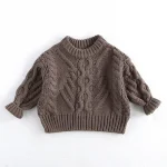 [80-130cm] ゲーブル編み セーター - Image 5