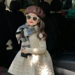 [90-140cm] デザイン 切替フレア ワンピース - Image 4