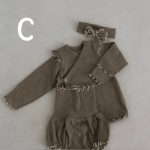 [66-90cm]トップス&ブルマ ナチュラル 赤ちゃん 柔らかい 肌に優しい ベビー服 - Image 3