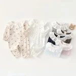 [66-90cm]ロンパース レオパードOR月柄 オールインワン - Image 6