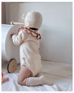 [66-90cm] フリル襟 ロンパース - Image 3