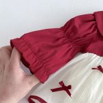 [66-90cm]ロンパース 蝶結び レッド 可愛い おしゃれ 定番 - Image 5