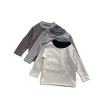 [73-120cm]カラー切替え クールネック トップス - Image 7