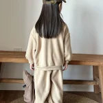 [80-150cm] 英字柄 フリース セットアップ - Image 15