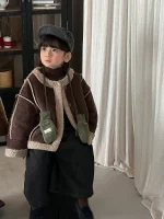 [80-140cm] シンプル ポケット付き トップス - Image 6