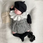 [66-90cm] シンプル トップス or チェック ロンパース - Image 6