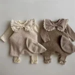 [66-100cm]リボン リブ レギンス - Image 12