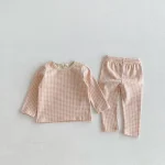 [80-130cm]チェック柄 セットアップ - Image 4