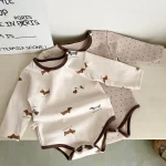 [66-90cm] ドットOR動物柄 ロンパース orボトムス - Image 4