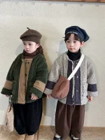 [80-140cm] ミックス ボア アウター - Image 4