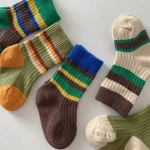 [GOODS] カラー切り替え ボーダー ソックス - Image 7