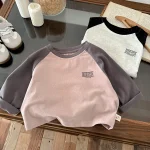 [73-100cm] カラー切り替え シャツ - Image 5