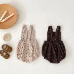 [66-100cm] ドット サロペット ロンパース or 花柄インナー シャツ - Image 15