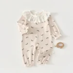 [66-90cm]ロンパース レオパードOR月柄 オールインワン - Image 9