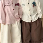 [80-150cm] キノコ シャツ