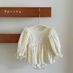 [73-90cm]ロンパース 肩フリル おしゃれ 定番 - Image 5