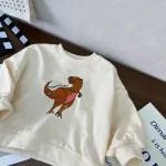 [80-130cm] 恐竜プリント トレーナー - Image 8