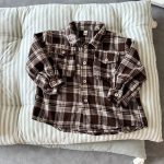 [80-150cm]シャツ チェック柄 カジュアル 合わせやすい トップス - Image 4