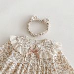 [66-90cm]フラワー プリンセス ロンパース - Image 4