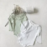 [66-90cm] フリル襟 ロンパース - Image 7