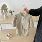 [73-110cm]ネクタイワッフル セットアップ - Image 11