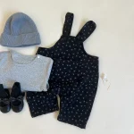 [66-90cm] 小花柄 サロペットORインナーシャツ - Image 25