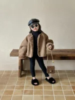 [90-140cm] フェイクムート ジャケット - Image 5