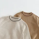 [80-130cm] フロントポケットコーデュロイ サロペット OR セーター