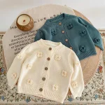 [66-100cm]花柄 カーディガン - Image 12