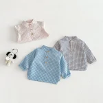 [73-110cm]シャツ チェック柄 定番 子供服 長袖 トップス - Image 3