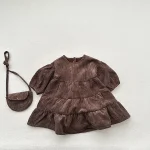 [80-130cm] コーデュロイ ワンピース - Image 3