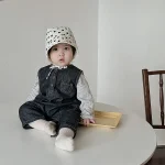 [66-100cm]オールインワン or シャツ バック英字柄  カジュアル 人気 - Image 2