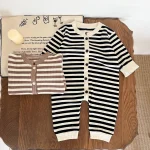 [66-100cm] ボーダー オールインワン - Image 12