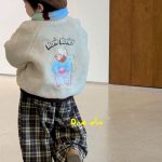 [80-140cm]もこもこ チェック柄 あったか アウター/パンツ - Image 8