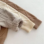 [66-100cm] ゲーブル編み セーター or サロペット - Image 26