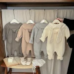 [66-100cm] ウサギフード付き オールインワン - Image 3