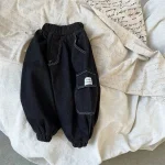 [80-120cm] ポケットデニム パンツ - Image 4