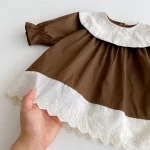 [66-100cm] 丸襟 ワンピース  or ロンパース - Image 13