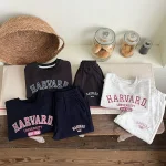 [80-130cm] 英字プリントカジュアル セットアップ - Image 2